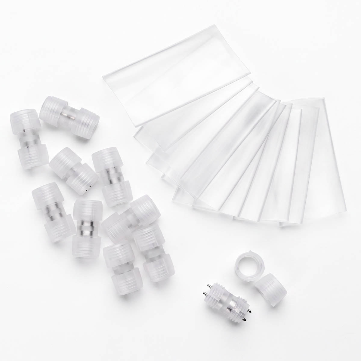 DELight Rope Light Connectors for LED 120V 2 Pin 13mm