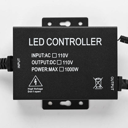 Yescom 110V LED Controller & RF Remote for Neon Rope Light 2700K