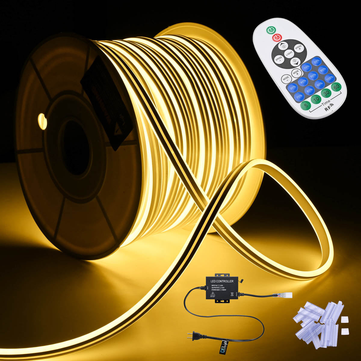 Yescom BiLume 2700K Neon Rope Light RF Control 120V Outdoor IP65