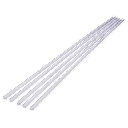 Yescom 3ft 9/16in. Plastic U-Channels Set(5) - For 2700K Neon Rope Lights