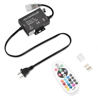 Yescom 110V LED Controller & RF Remote for Neon Rope Light RGBW