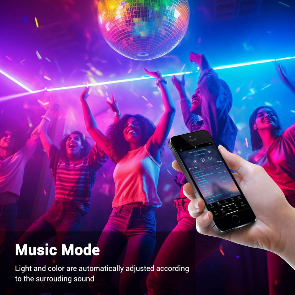 Yescom RGB Rope Light Flexible App & RF Control