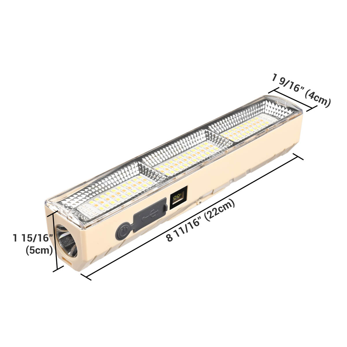 Yescom Rechargeable Magnetic Work Light w/ Flashlight for Garage