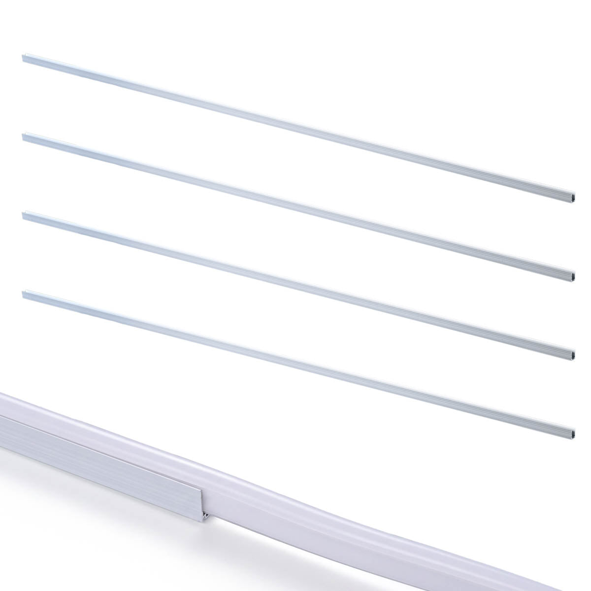 Yescom Aluminium LED Channel Track 6x10mm for 2700K Neon Rope Light