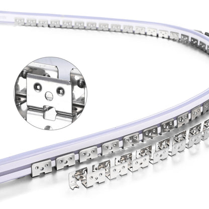 Yescom 328ft 8x11mm Stainless Steel Flexible Clip Channel - For RGBW Neon
