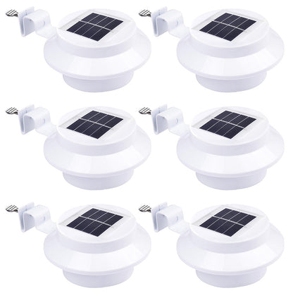 Yescom Dusk to Dawn Solar Light Wall Gutter Mounted 6ct/Pack