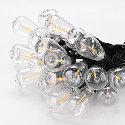 Yescom 120V Commercial String Lights ST38-Bulb 2700K 200ft - (4x)50ft
