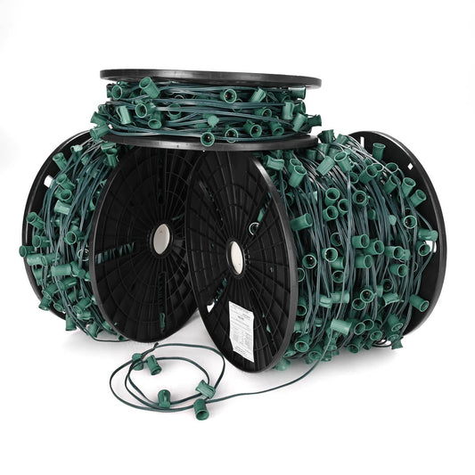 Yescom Commercial C9 Stringer Light with Sockets & Spool SPT-1W