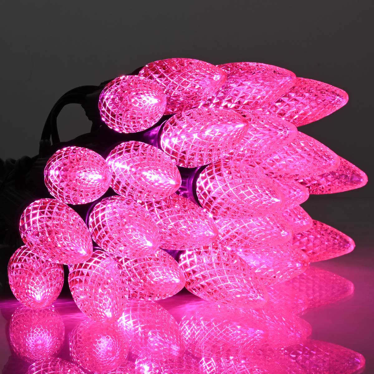 Yescom Commercial Faceted C9 Bulbs (25 Count)