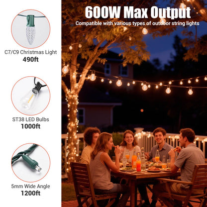 Yescom Dusk-to-Dawn Dimmer & Timer Remote Control