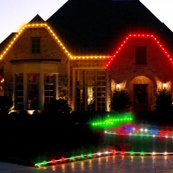 120V RGB Twinkle LED Rope Light with Remote Control and Dynamic Color Modes