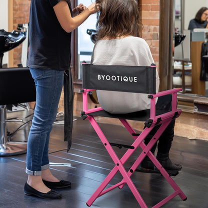 Byootique Makeup Directors Chair 28in.Tall Highback with Headrest Options