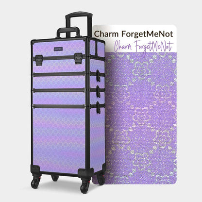 Byootique Rolling Makeup Case ForgetMeNot Artist Travel Case