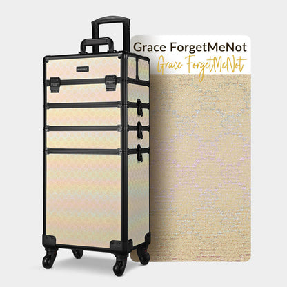 Byootique Rolling Makeup Case ForgetMeNot Artist Travel Case