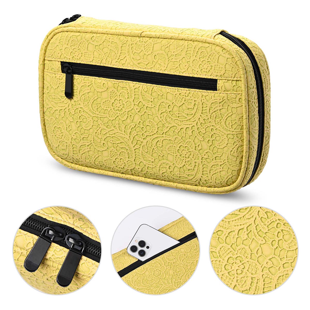 Byootique Makeup Brush Belt Pouch Organizer 17 Slots w/ Handle