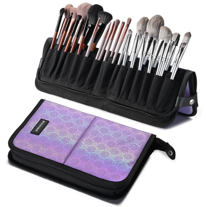 Byootique Makeup Brush Holder with 29 Pockets Stand Up