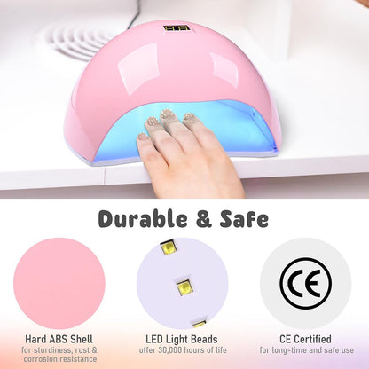 Yescom LED Lamp for Nails Dryer with LCD Display