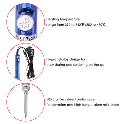 Yescom Electric Soldering Station Lead-Free Iron Welding