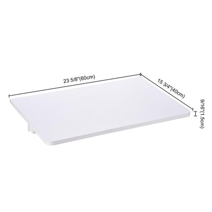 Yescom Wall Mount Fold Down Floating Table Desk Black/White