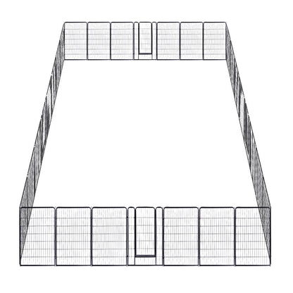 Yescom Heavy Duty Dog Playpen 48" Tall 32-Panel Puppy Pen Metal
