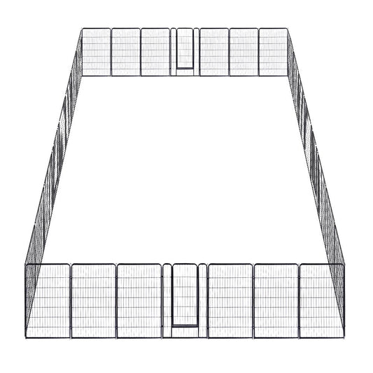 Yescom Heavy Duty Dog Playpen 48" Tall 32-Panel Puppy Pen Metal