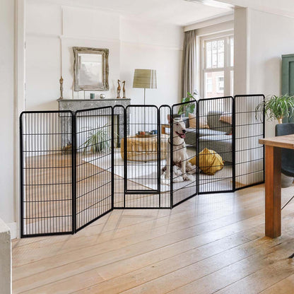 Yescom Heavy Duty Dog Playpen 40" Tall 16-Panel Puppy Pen Metal