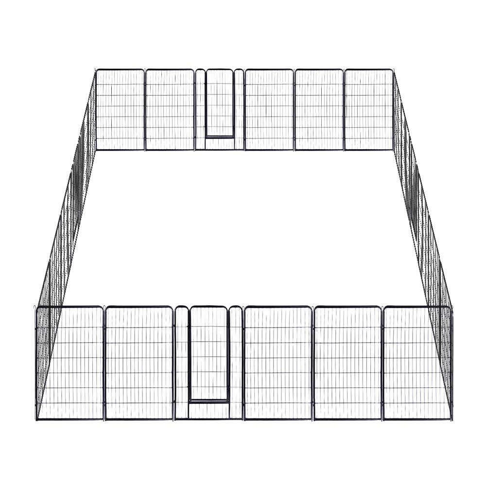 Yescom Heavy Duty Dog Playpen 48" Tall 24-Panel Puppy Pen Metal
