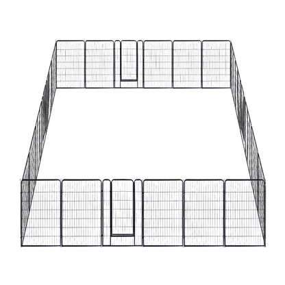 Yescom Heavy Duty Dog Playpen 48" Tall 24-Panel Puppy Pen Metal