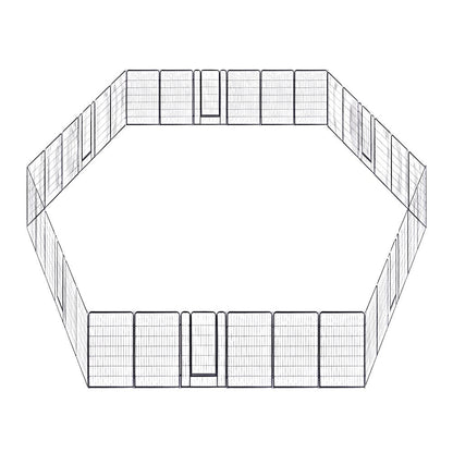 Yescom Heavy Duty Dog Playpen 48" Tall 36-Panel Puppy Pen Metal