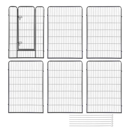 Yescom Heavy Duty Dog Playpen 48" Tall 6-Panel Puppy Pen Metal