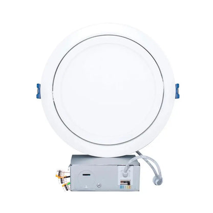 6 Inch LED Recessed Downlight - Swivel, Adjustable Lens, Junction Box, 12W, Selectable CCT, 800 Lumens, 120 VAC