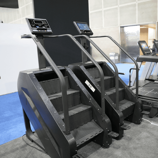 Commercial Stair Climber - Stepmill - LED Screen - Muscle D Fitness - Durable - Black - Heart Rate Monitor