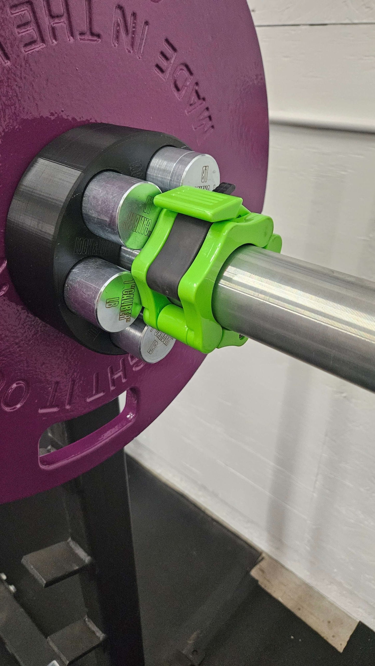 Lock And Load Revolver Micro Loading Plates - close up view of loading plates secured with the collar