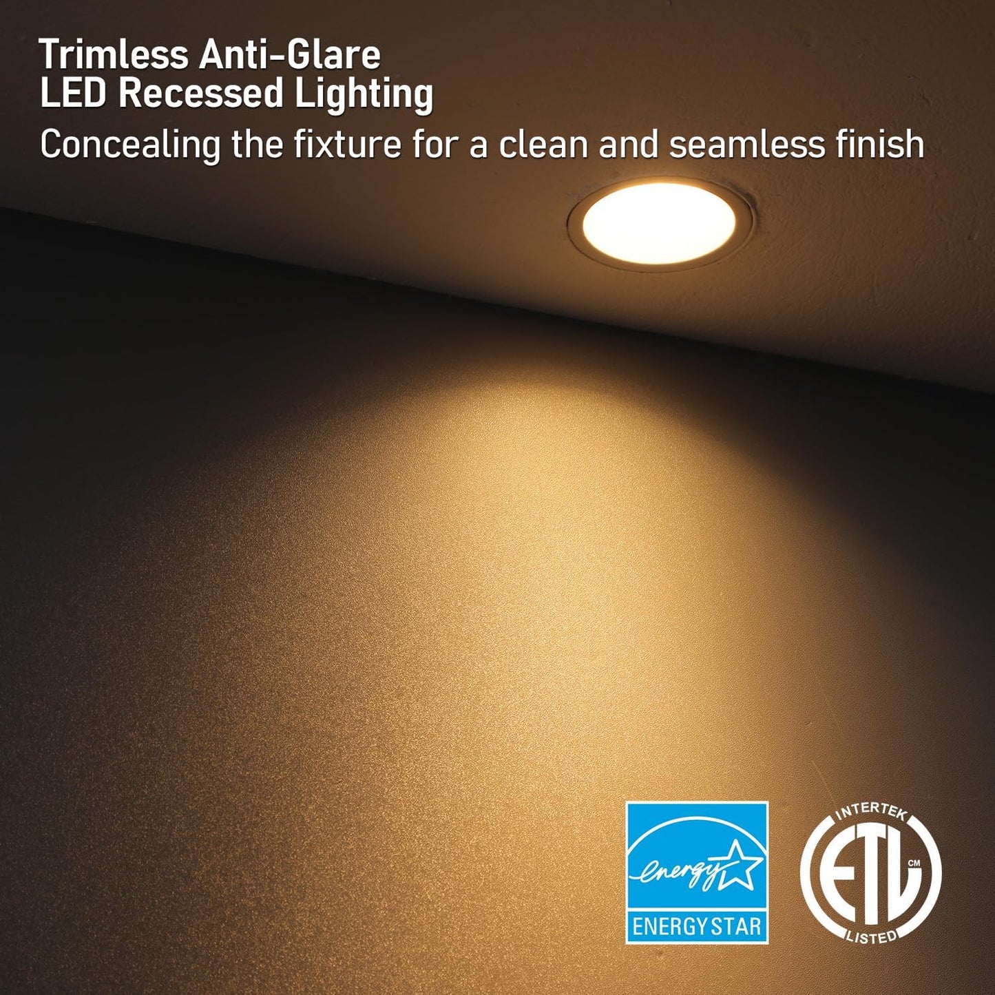 LED Recessed Downlight, 2 Inch, 13W, Selectable CCT, 800 Lumens, 120 VAC