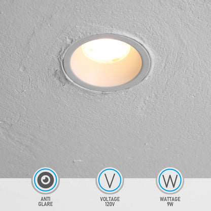 LED Recessed Downlight, 2 Inch, 13W, Selectable CCT, 800 Lumens, 120 VAC