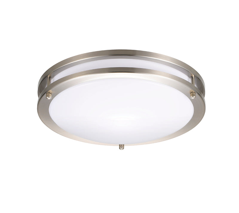 LED Flush Mount Light - Dual-Ring, 16 Inch, 24W, Selectable CCT, 1,900 Lumens, 120 VAC