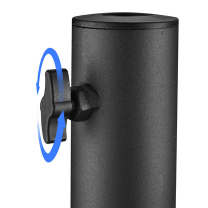 Yescom Hitch Mount Dual Flag Pole Holder for 1 9/16" Receiver(1"-2" Poles)