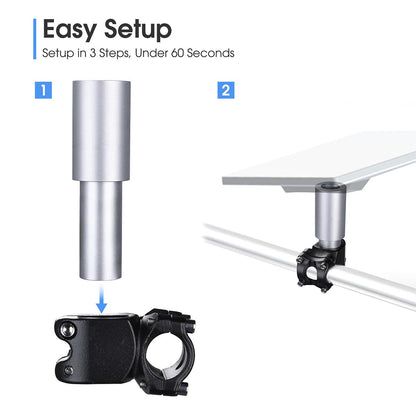 Yescom Starlink Mini Mount Clamp on Rail, RV Ladder, Roof Rack