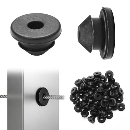 Yescom Rubber Cable Railing Grommets for Level & Stair Posts 1/8"-3/16" 60ct.
