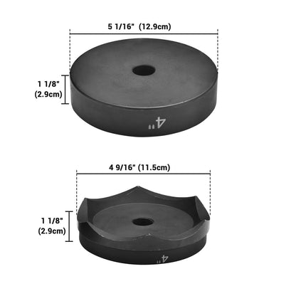Yescom 40Cr Steel Knockout Punch Press Dies - 3in, 4in Optional