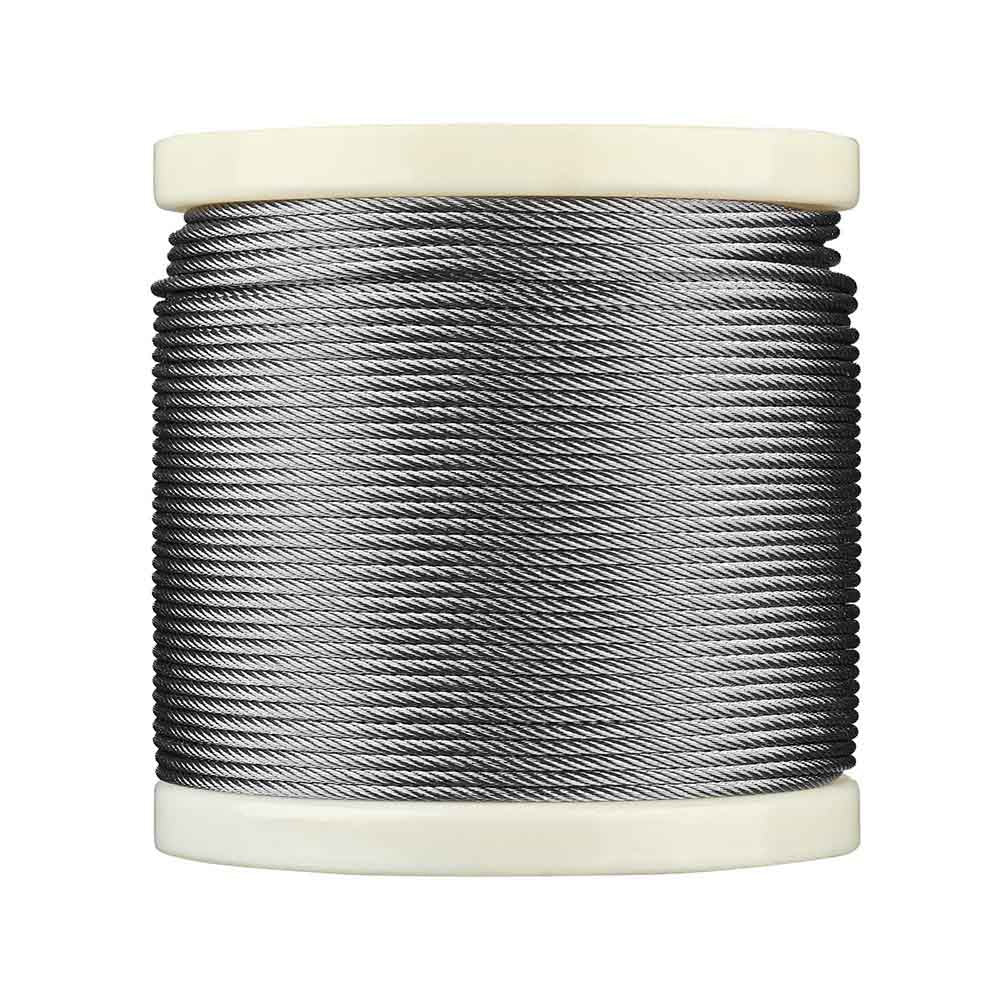 Yescom 3.18mm Wire Rope Type 316 Stainless Steel, 7x7, 1/8"x500'