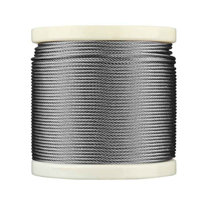Yescom 3.18mm Wire Rope Type 316 Stainless Steel, 7x7, 1/8"x500'