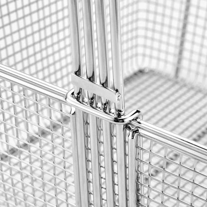 Yescom Large Deep Fry Basket Stainless Steel 13x12x6in