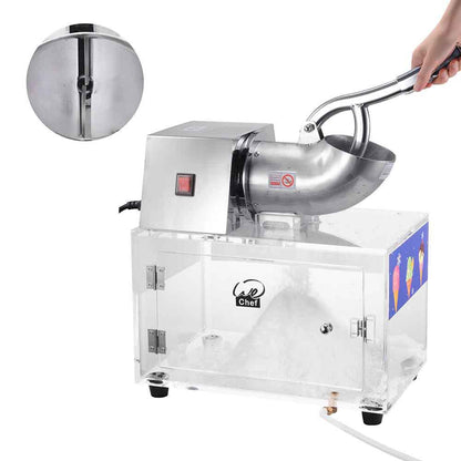 Yescom Electric Snow Cone Ice Shaver with Acrylic Case, Small