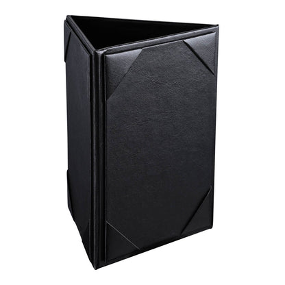 Yescom 3-Sided Table Tent Bar Cafe Cards Holder PU Leather