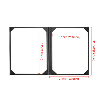Yescom 8.5x11 PU Leather Menu Covers Set(5)