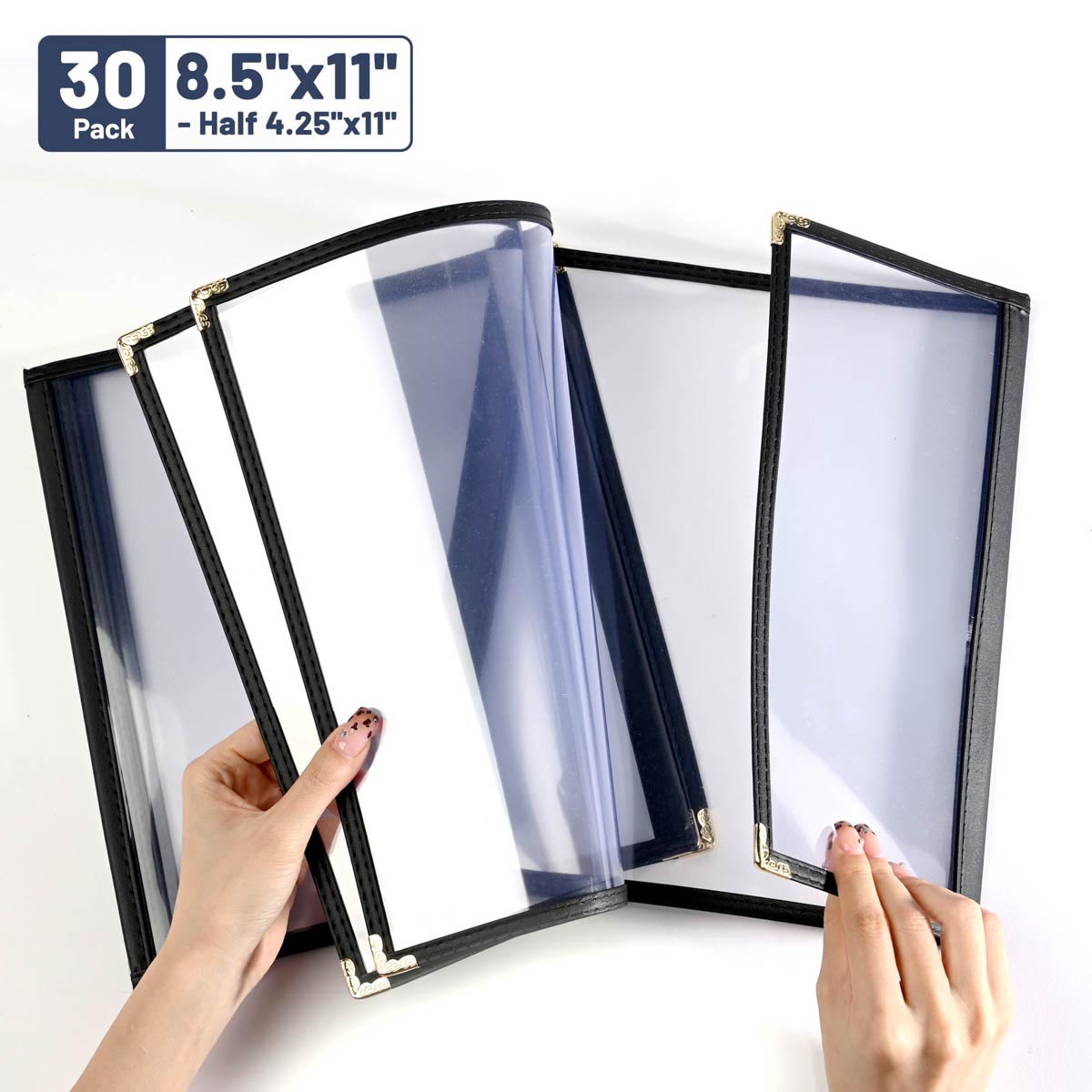 Yescom 30x Menu Covers Cafe Restaurant 8.5x11 & 4.25x11