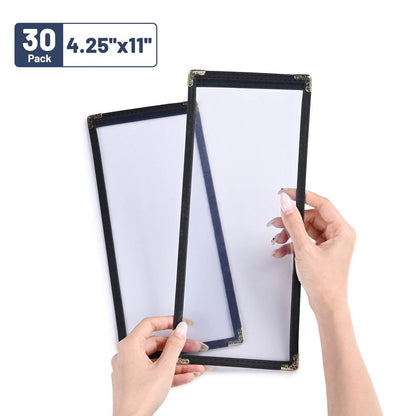 Yescom 30x Menu Covers Bistro Wine List Holder 4.25x11