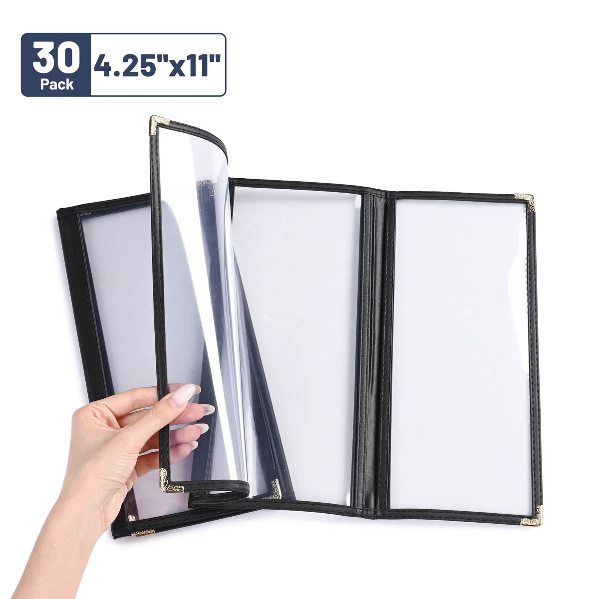 Yescom 30x Menu Covers Bistro Wine List Holder 4.25x11
