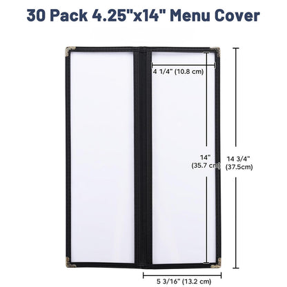 Yescom 30x Menu Covers Bistro Wine List Holder 4.25x14